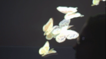许愿蝴蝶互动墙面投影 许愿蝴蝶互动墙面投影